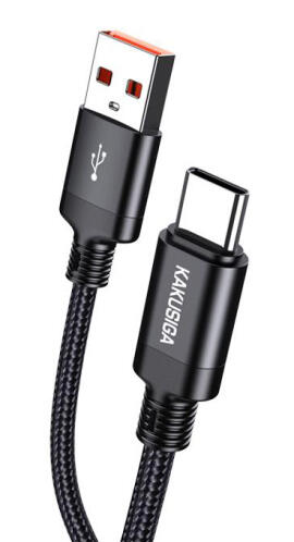 KAKUSIGA καλώδιο USB-C σε USB KSC-970 3A 480Mbps 1m μαύρο