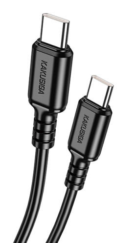 KAKUSIGA καλώδιο USB-C σε USB-C KSC-982 60W 480Mbps 1m μαύρο