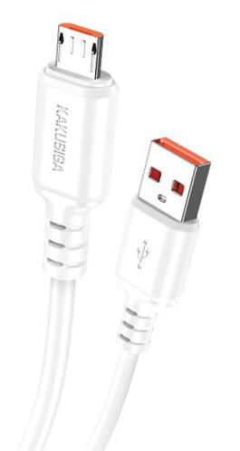 KAKUSIGA καλώδιο micro USB σε USB KSC-982 3A 480Mbps 1m λευκό
