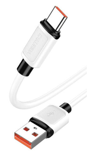 KAKUSIGA καλώδιο USB-C σε USB KSC-998 σιλικόνης 5A 480Mbps 1m λευκό