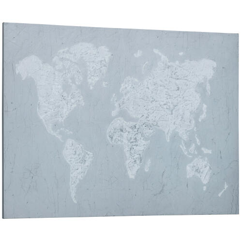 HOMCOM Εκτύπωση καμβά ξύλου πεύκου 120x90cm για σπίτι και γραφείο, γκρι και λευκό L00-010