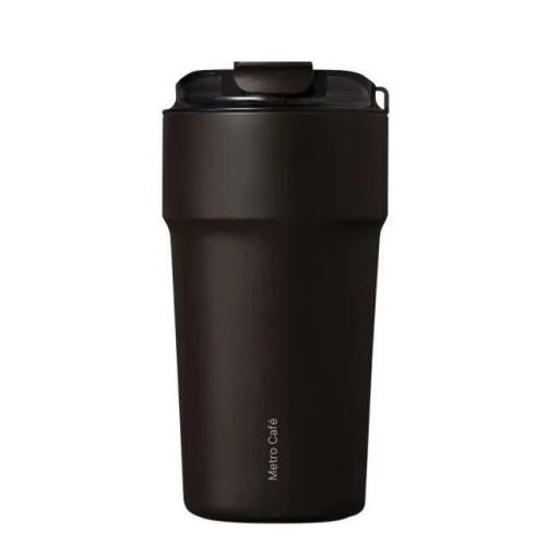 Lock & Lock  Κούπα Θερμ/κη 500ML Μαύρη Metro -Ανοξείδωτη Με Κεραμική Επίστρωση