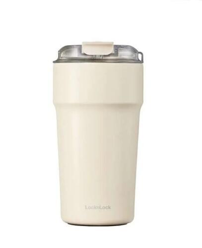 Lock & Lock Κούπα Θερμ/κη 500ML Κρεμ Metro -Ανοξείδωτη Με Κεραμική Επίστρωση