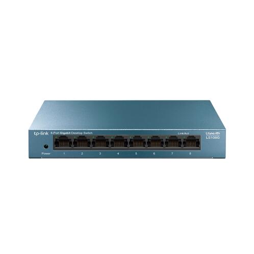 TP-Link Switch με 8 Θύρες Gigabit (1Gbps) Ethernet Unmanaged v4  L2 LS108G