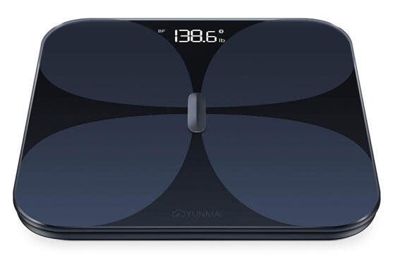 Yunmai Ψηφιακή Ζυγαριά με Λιπομετρητή & Bluetooth Smart Pro Μαύρη 180kg