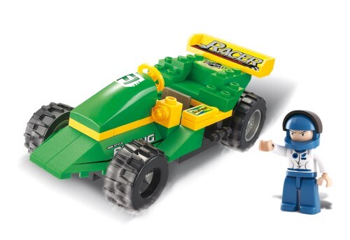 SLUBAN Τουβλάκια Town Racing Car M38-B0172 63τμχ