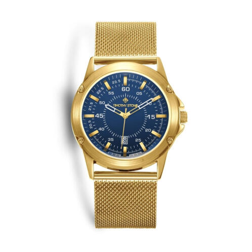 Timothy Stone Ανδρικό Ρολόι Χρώματος Χρυσό με Μεταλλικό Μπρασελέ N-013-ALMGD