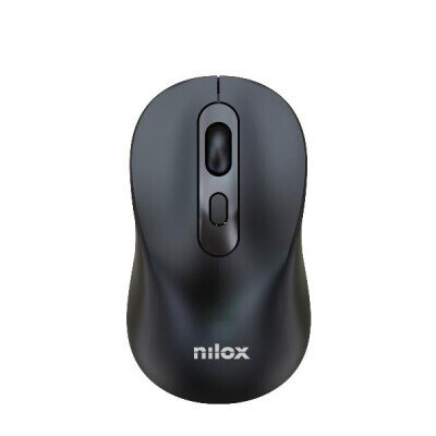 Nilox NXMDW101 Dual (Wireless and Bluetooth) Rechargable Mouse 1600 DPI, Black