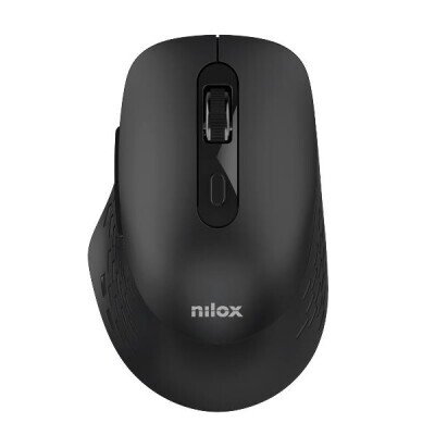 Nilox NXMODWI01 Dual (Wireless and Bluetooth) Mouse 1600 DP, 6 Buttons, Silent, Black