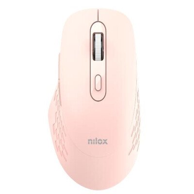 Nilox NXMODWI03 Dual (Wireless and Bluetooth) Mouse 1600 DPI, 6 Buttons, Silent, Pink