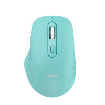 Nilox NXMODWI04 Dual (Wireless and Bluetooth) Mouse 1600 DPI, 6 Buttons, Silent, Blue