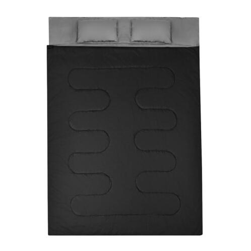 Costway Sleeping Bag Διπλό με 2 Μαξιλάρια 220x150cm OP3650BK