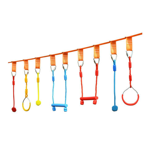 Costway Σετ 7 Εμπόδια Ninja για Παιδιά Slackline 13 m Costway OP70723