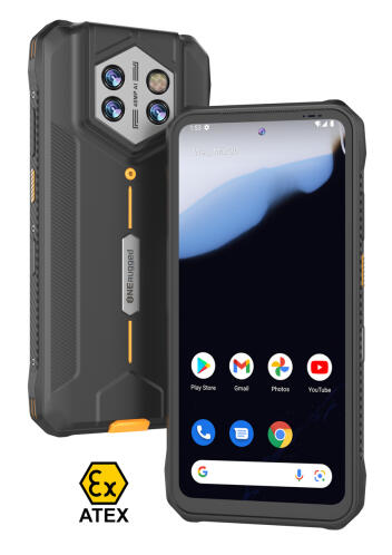 ONERUGGED smartphone P1 6.56" 8/128GB 5800mAh IP68/MIL-STD 810H/Atex Zone 2 μαύρο