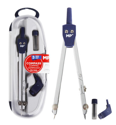 MP διαβήτης PA124A με ανταλλακτικές μύτες & ροδέλα μεταλλικός μπλε