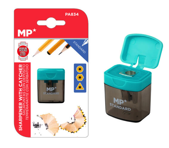MP ξύστρα μολυβιών με κάδο PA834 πράσινη