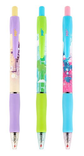 MP στυλό διαρκείας ballpoint PE140-14 0.7mm μύτη 14.5cm μπλε διάφορα σχέδια 1τμχ