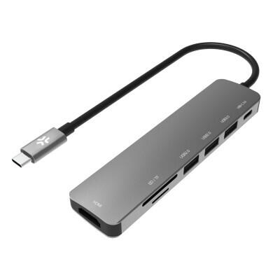 CELLY USB-C αντάπτορας 7 σε 1