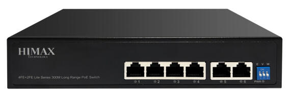 HIMAX PoE switch PS1402E-L 4x Ethernet PoE & 2x Ethernet θύρες έως 100Mbps