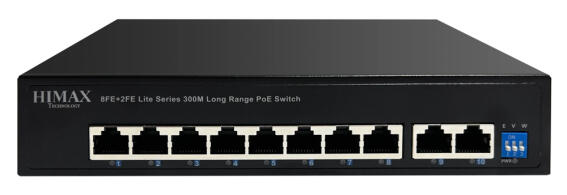 HIMAX PoE switch PS1802E-L 8x Ethernet PoE & 2x Ethernet θύρες έως 100Mbps