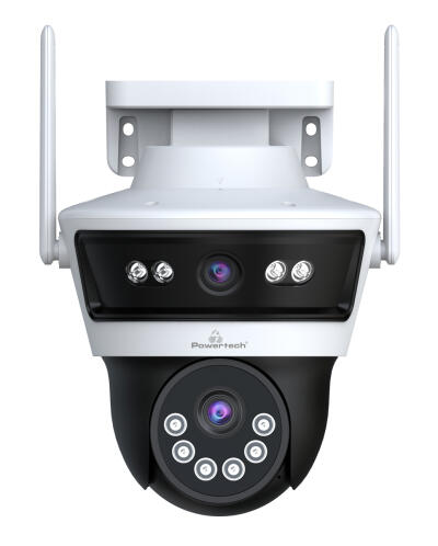 POWERTECH smart κάμερα PT-1340 3MP dual lens WiFi PTZ SD IP65