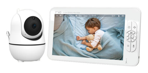 POWERTECH ενδοεπικοινωνία μωρού PT-1345 με κάμερα & οθόνη 7" 1080p PTZ