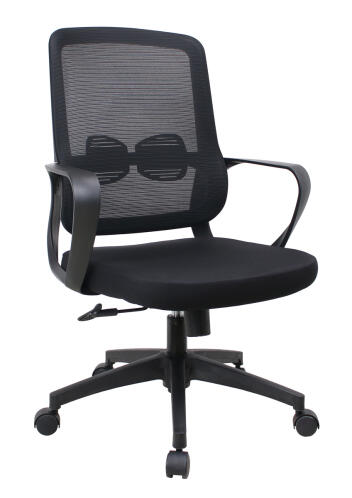 POWERTECH καρέκλα γραφείου PT-1391 με μπράτσα και ανάκλιση ρυθμιζόμενο ύψος μαύρη