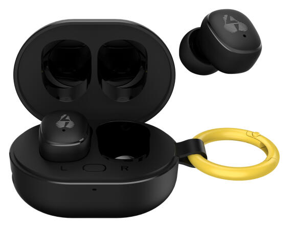 POWERTECH earphones με θήκη φόρτισης PT-1392 True Wireless 6mm 25/230mAh μαύρα