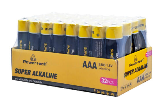 POWERTECH αλκαλικές μπαταρίες Super Alkaline PT-1402 AAA 1.5V 32τμχ
