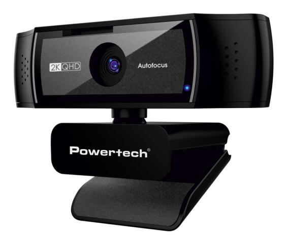 POWERTECH web camera PT-1428 5MP 2K QHD αυτόματη εστίαση 1.5m μαύρη