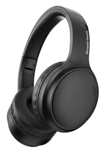 POWERTECH headphones PT-1463 ενσύρματα & ασύρματα ANC 40mm 500mAh μαύρα