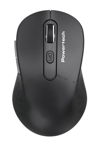 POWERTECH ασύρματο ποντίκι PT-1466 USB δέκτης έως 1600DPI μαύρο