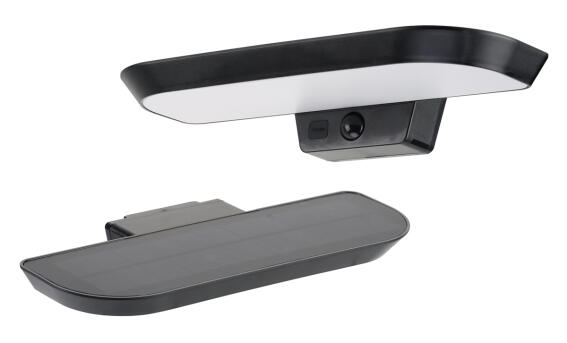 POWERTECH LED ηλιακό φωτιστικό PT-1516 με αισθητήρα κίνησης 6W 2000mAh μαύρο