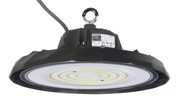 POWERTECH LED φωτιστικό καμπάνα PT-1531 100W 6500K Φ30x11cm IP65 μαύρο