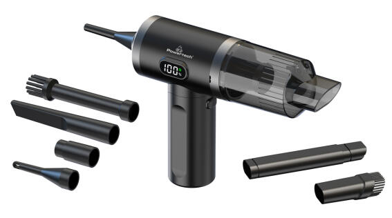 POWERTECH 2 σε 1 σκουπάκι χειρός & air duster PT-1576 50W 3600mAh μαύρο