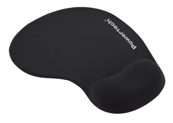 POWERTECH mouse pad PT-1611 με στήριγμα καρπού 23x19x1.8cm μαύρο