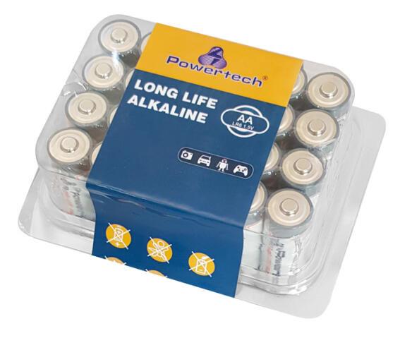 POWERTECH Long Life Αλκαλικές μπαταρίες PT-947 AA LR6 1.5V 24τμχ