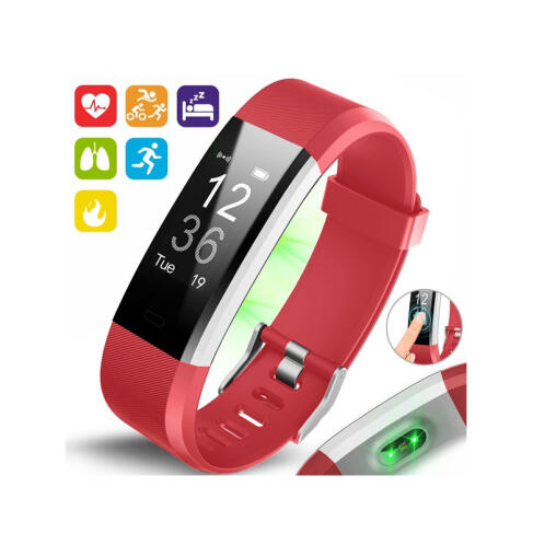 Ρολόι Fitness Tracker Aquarius AQ125HR με Μετρητή Καρδιακών Παλμών Χρώματος Κόκκινο R157696