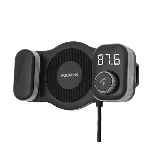 Βάση Κινητού και FM Transmitter Χρώματος Μαύρο Aquarius R159260