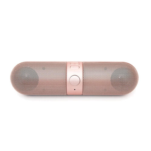 Φορητό Ασύρματο Ηχείο Bluetooth με USB Χρώματος Ροζ - Χρυσό Aquarius R159414