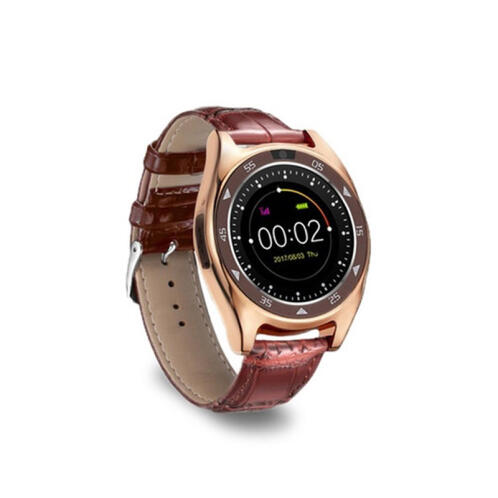 Smartwatch με Μετρητή Καρδιακών Παλμών Χρώματος Ροζ - Χρυσό Aquarius R167595