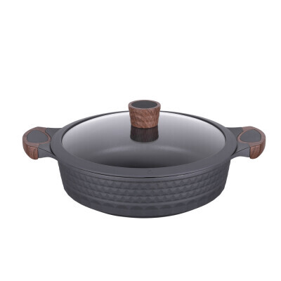 RESTO Capela 93506 Kατσαρόλα αντικολλητική με γυάλινο καπάκι  28cm 4.4 Λίτρα