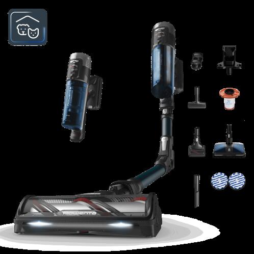 Rowenta X-Force Flex 13.60 Επαναφορτιζόμενη Σκούπα Stick RH9AD1 Animal Aqua