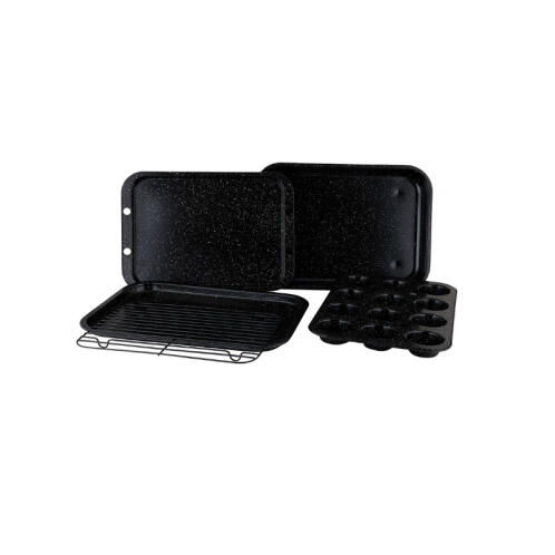 Royalty Line Σετ Σκεύη Ψησίματος και Ζαχαροπλαστικής με Επίστρωση Μαρμάρου 5 τμχ Royalty Line RL-5RB