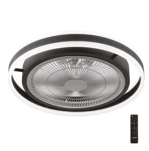 Gruppe Ανεμιστήρας Οροφής με Φως & Τηλεχειριστήριο AC Motor RX3310 Μαύρος