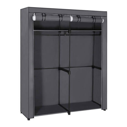 Songmics Φορητή Υφασμάτινη Ντουλάπα με Μεταλλικό Σκελετό 140 x 43 x 174 cm Songmics RYG02GY