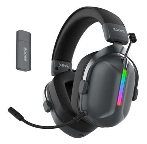 SADES gaming headset Defender ασύρματα & ενσύρματα 50mm 1050mAh RGB multi-platform μαύρο