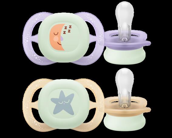 Philips Avent Πιπίλα Ultra Start Nighttime 0-2 μηνών