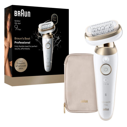 BRAUN Αποτριχωτική Μηχανή Flex, Wetκαιamp;Dry, Sesnsosmart + 2 Εξαρτήματα - SES9-011/3D/N