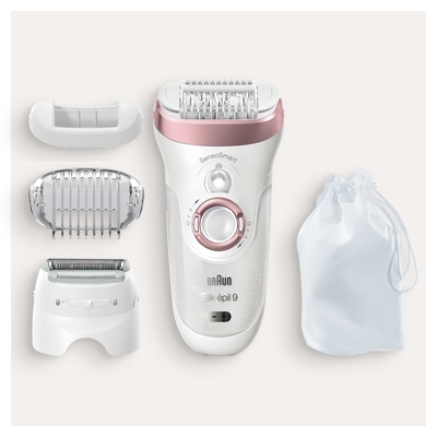 Braun Αποτριχωτική Μηχανή Epilator για Σώμα & Μπικίνι Επαναφορτιζόμενη Wet & Dry Silk-Epil 9-720